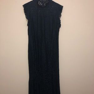 Navy Blue Mermaid Evening Dress